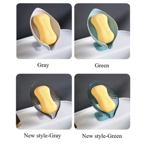 1/2 pcs drain soap holder shape sheet soap suction cup tray Rack drying for shower sponge container kitchen bathroom 8 Main Bathroom Sales - №4