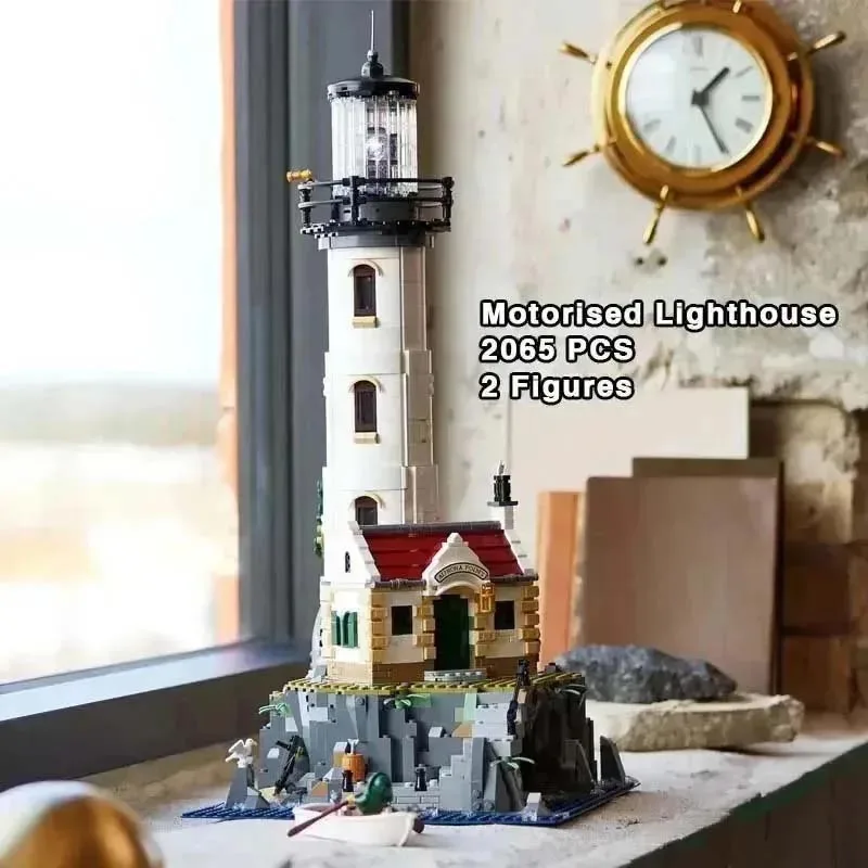 

2065PCS With Motorised Lighthouse Building Blocks Bricks Kids Birthday Gifts Toy Compatible21335
