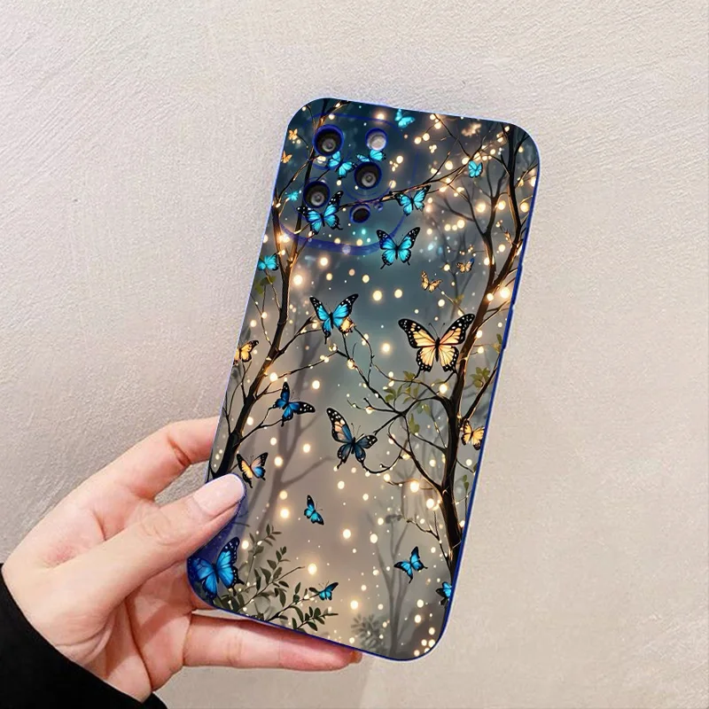 Case for iPhone 16 The Dark Butterfly Pattern Phone Case for iPhone 17 Air 15 14 13 12 11 Pro Max X XR XS 7 8 Plus SE2 16E Cover