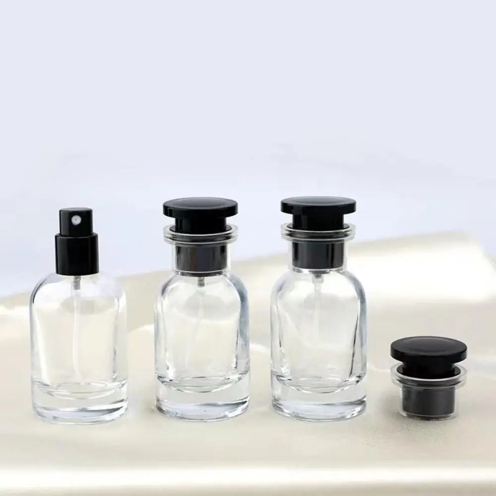 1Pcs 30ml 50ml Dispensing Spray Bottles Transparent Glass Spray Empty Containers Travel Fine Mist Perfume Refill Bottle