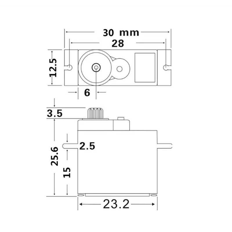 Servomoteur à engrenages métalliques étanches, 2065, 2065T, 2065R, 2065A, 4X TRX4M, TRAXXAS, TRX4M Latrax 1/18, pièces de mise à niveau de voiture RC