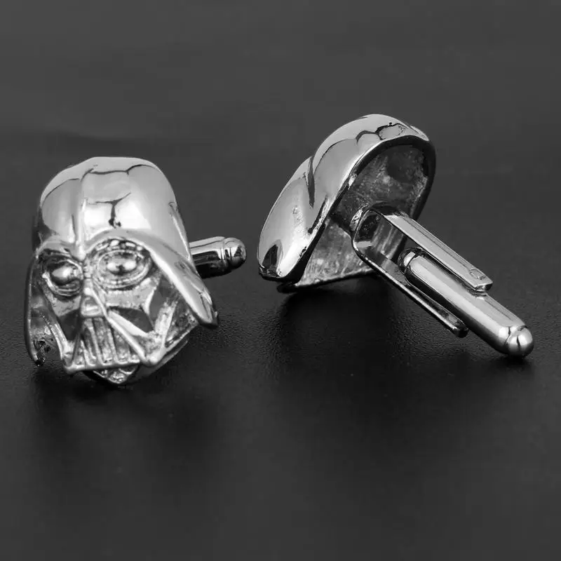 Disney Movie Jewelry Star Wars Darth Vader Cufflinks Classic Figure Stormtrooper Cufflinks Men French Shirt Cuffs Accessories