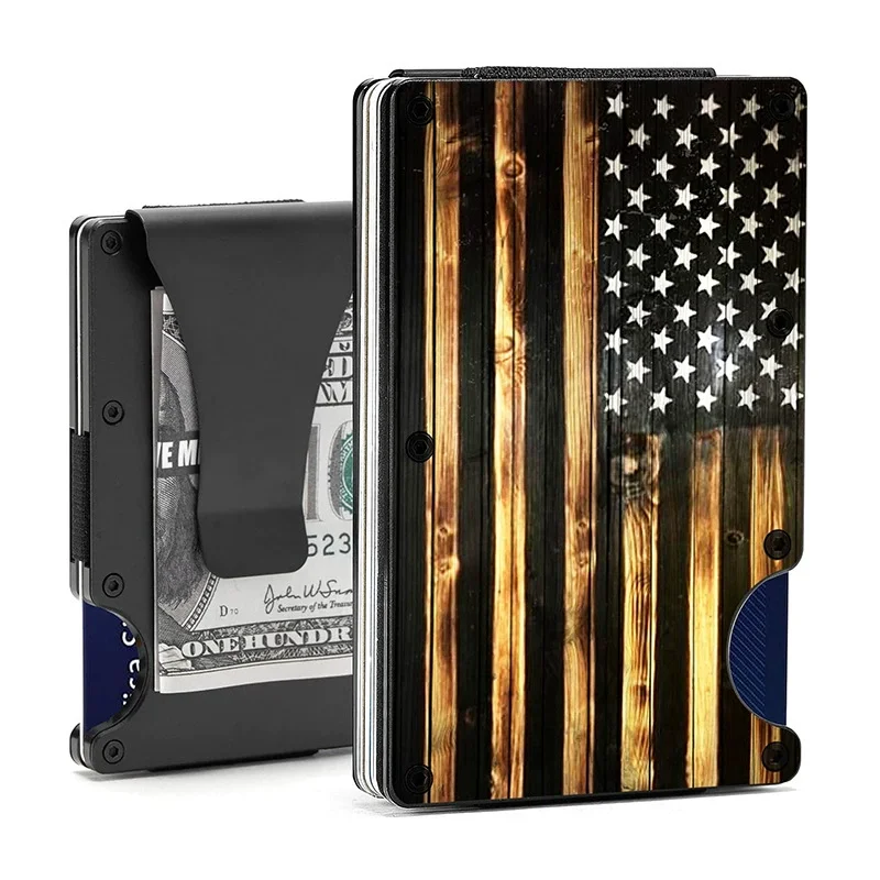 

Luxury Minimalist Slim RFID Blocking Wallet - Men's Credit Card Holder Cashback Carteira Cartera Tarjetero Hombre