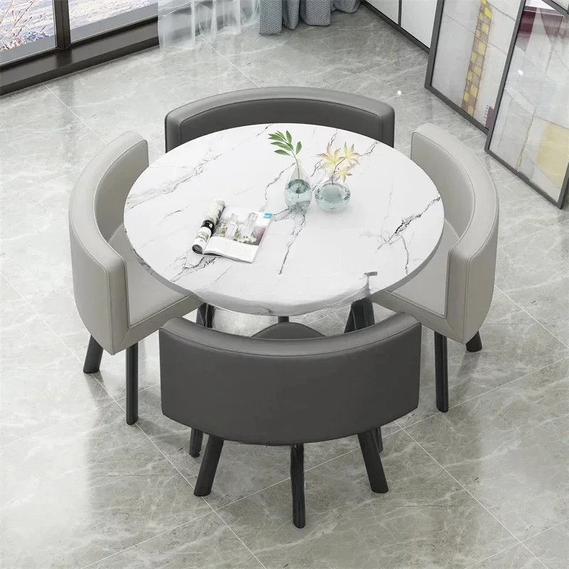 Waterproof Study Dining Table Onement Small Nordic Newclassic Coffee Nail Computer Balcony Mesa Comedor Furniture