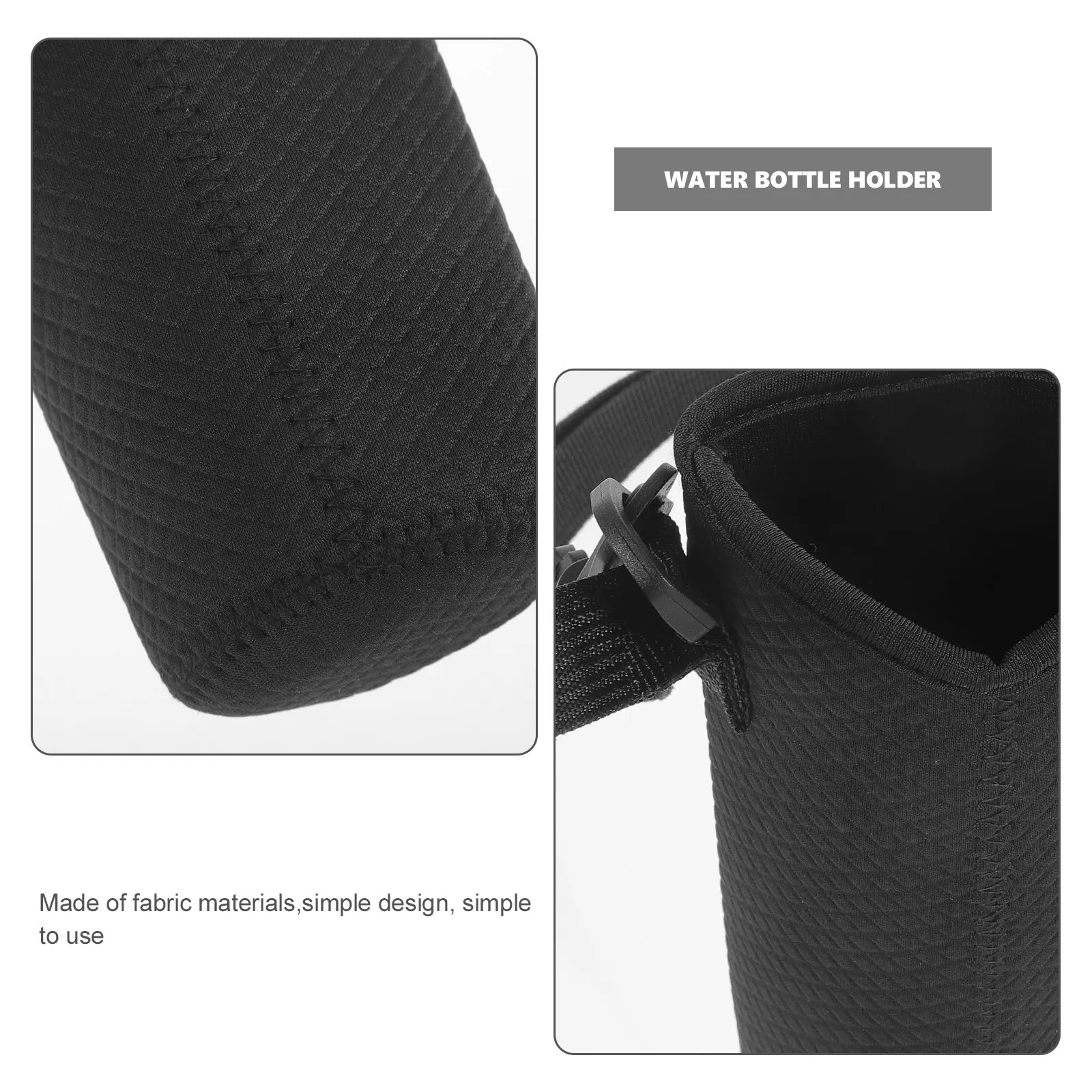 Water Bottle Holder Portable Insulated Sleeve Cover Shoulder Strap Multipurpose Water Cup Holder for Travel Outdoor Use