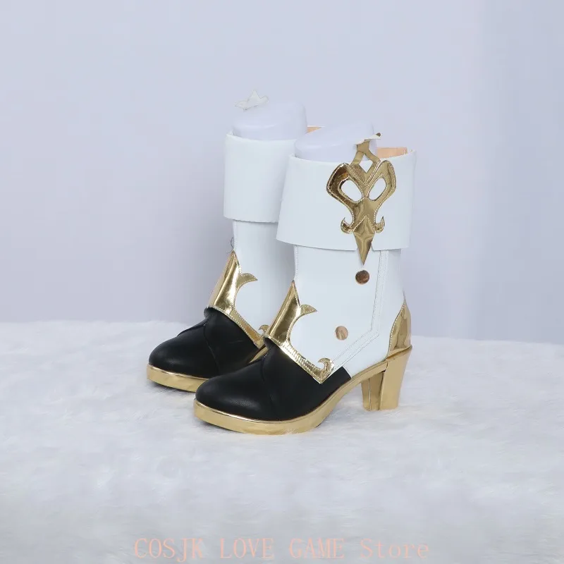 

Genin Impact Cosplay Zipper Round Head High Heels Women's Game Accories Clorinde Character Props Anime Cosplay Costume Accories