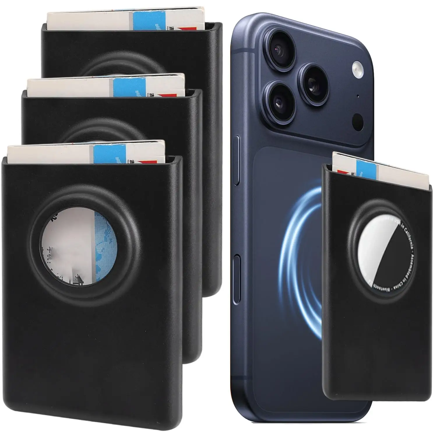 

For AirTag Anti-Loss Protective Tracker Cover Magnetic Wallet Case for MagSafe Locator Card Holder For AirTag Accessories