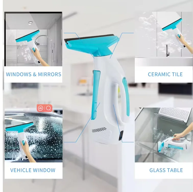 무선 미니 휴대용 소형 충전식 창문 청소기 가정용 간편 유리 청소기 전동 와이퍼