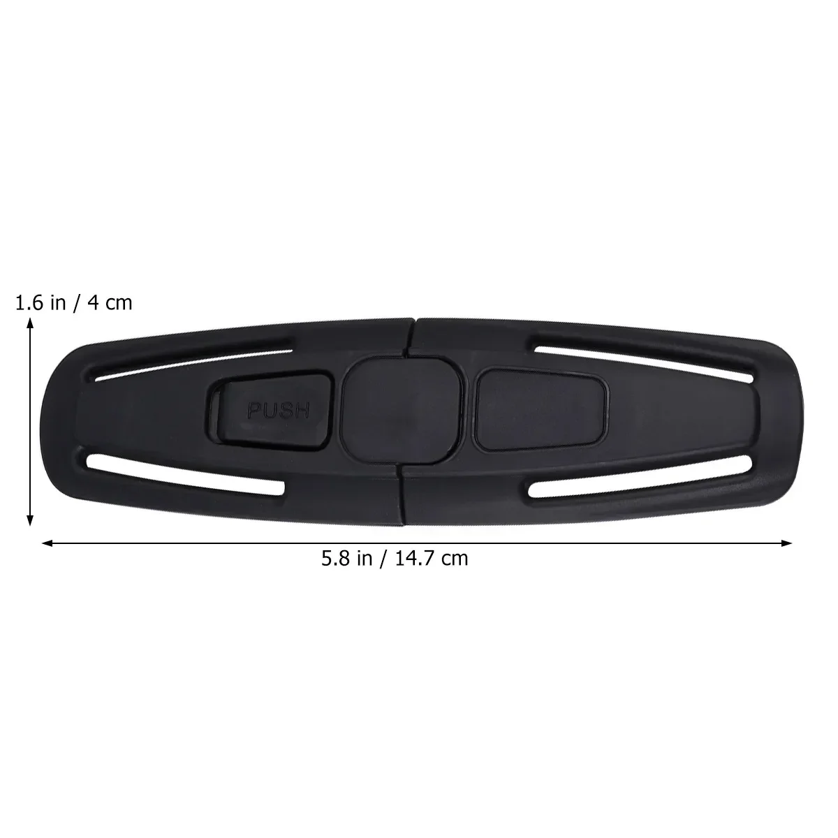 Black Car Baby Safety Seat Strap Belt Harness Chest Clip Safe Buckle For Baby Kid Child Safety Seatbelt Buckle Latch Accessories