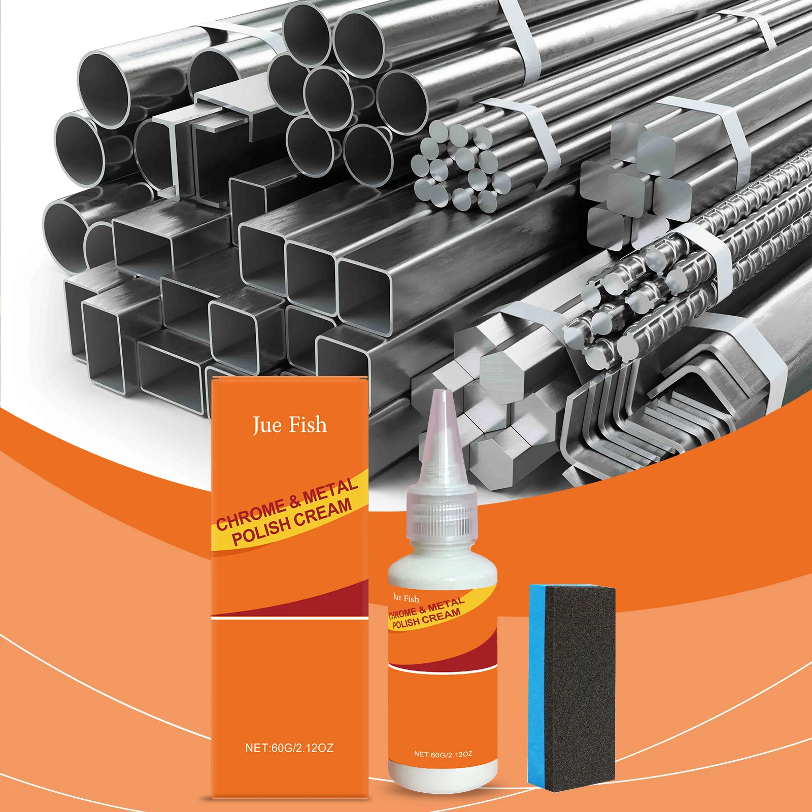 Metallpolierpaste – Rost- und Fleckenentferner für Edelstahl und Aluminium, einfache Wartung und Pflege