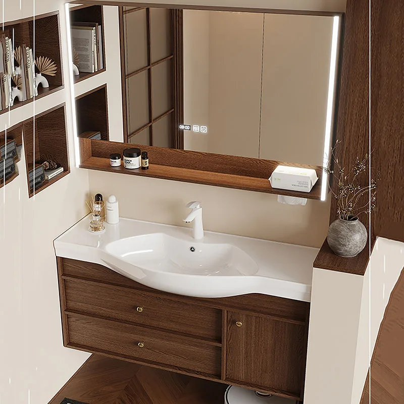 

Mirror Storage Cupboard Organizer Toilet Partitions Drawers Paper Space Saver Bathroom Cabinet Modern Gabinete Home Furniture
