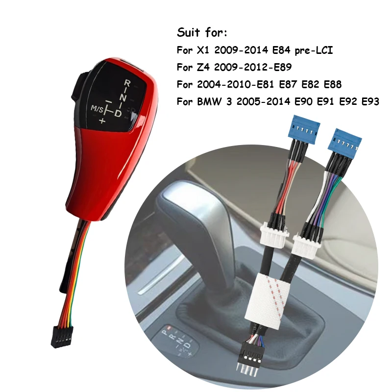 

E90 E63 Car LED Gear Shift Lever Left For BMW X1 Z4 E84 E81 E82 E87 E88 E90 E91 E92 E93 for Driving Fun DIY Modification Parts