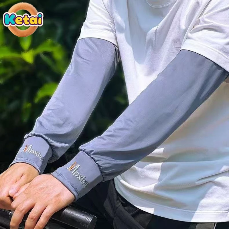 

Neutral Sunscreen Ice Sleeves, Oversized Loose Ice Silk Sleeves with Gloves, Arm Guards, Summer Cycling and Fishing Workwear