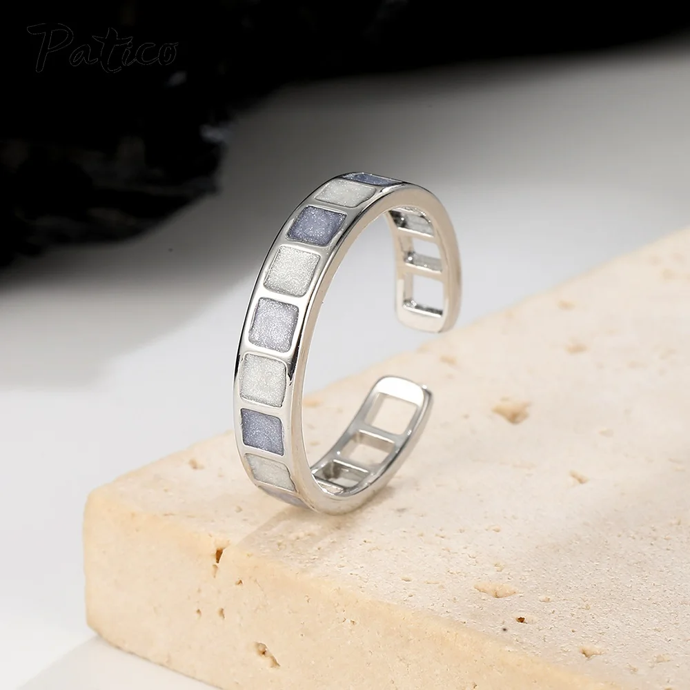 Genuine 925 Sterling Silver Trendy Adjustable Wedding Rings For Women Girls Valentines Day Gift Fashion Jewelry Wholesale