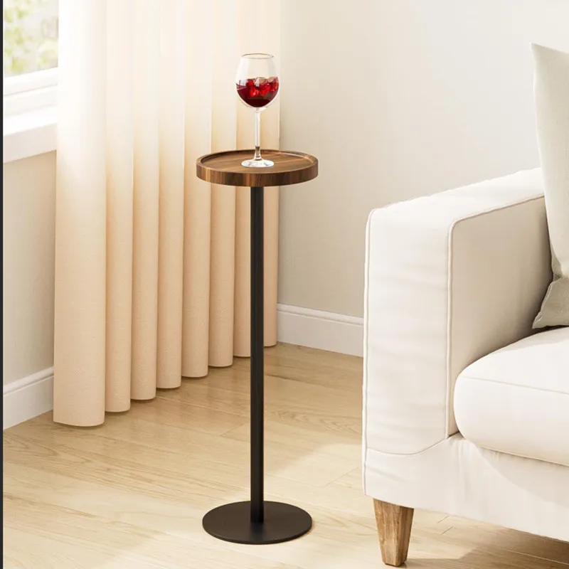 HYS small round table  next to small coffee table living room sofa beverage table side living room