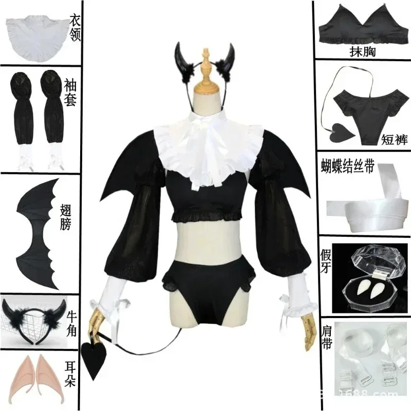 

XT8Anime Rizu Kyun Kitagawa Marin My Dress-Up Darling Cosplay Kuroe Shizuku Wig set Halloween Costume Women Party@XT6！
