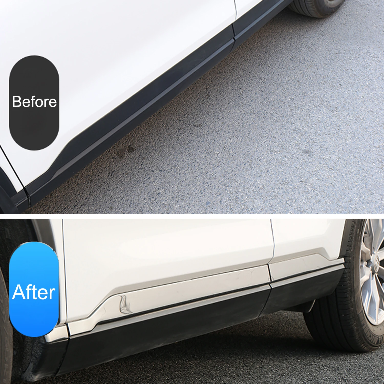 Car Accessories for Honda CR-V 2023 2024 2025 Stainless Steel Side Door Body Molding Cover Trim 6pcs