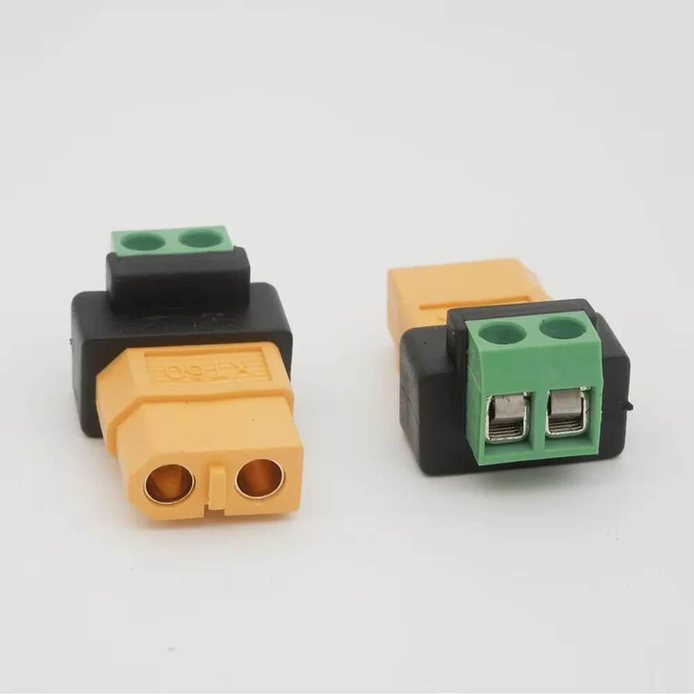 XT60 Male And Female To 2P Solder Free Terminal Adapter For Unmanned Aerial Vehicles, Model Aircraft, Balanced Charging Plug