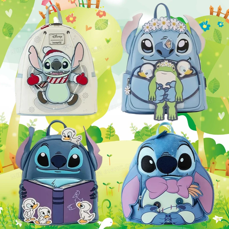 

Stitch Holiday Snow Angel Glitter Christmas Mini Backpack Gift