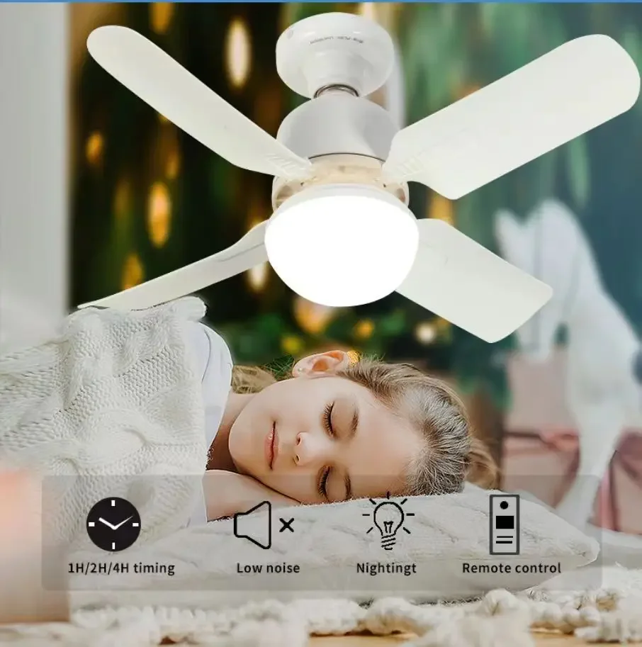 New Ceiling Fan Light Living Room Bedroom Modern and Simple Home Intelligent Remote Control Restaurant LED Fan Light