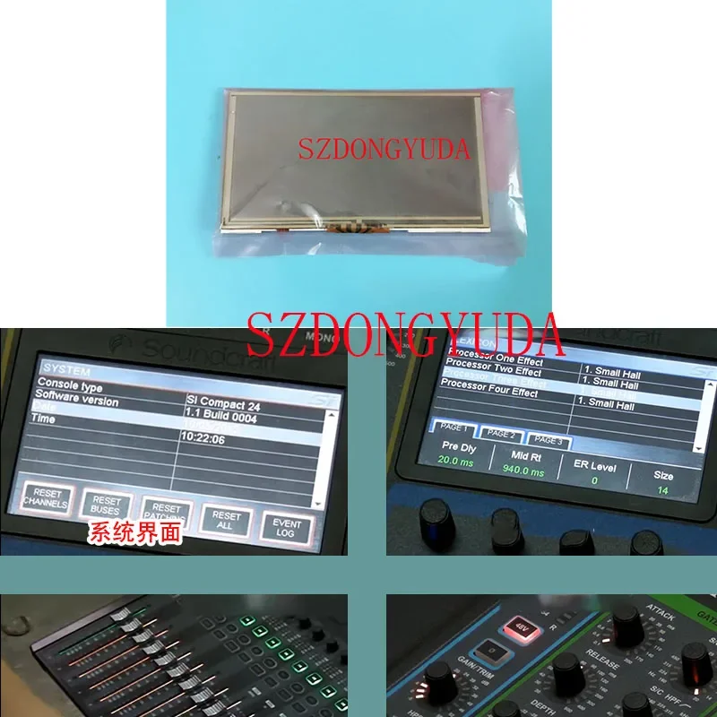 New Lcd Screen With Digitizer Touch Panel  For Soundcraft Si Compact16 Compact24 Digital Mixing Console