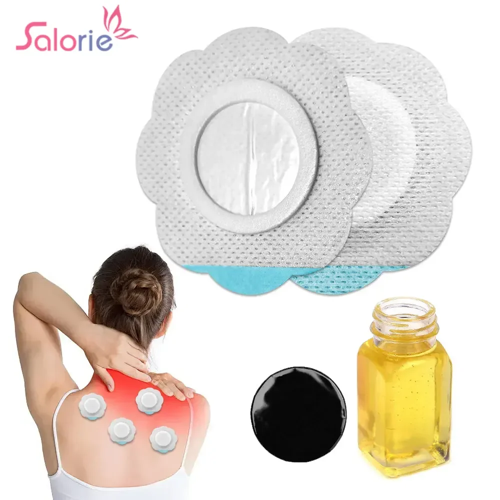 10/20/30PCS Portable Castor Oil Pack Wrap Pads Organic Castor Oil Pads Self-Adhesive Castor Oil Belly Button Wrap Pads Anti-Leak