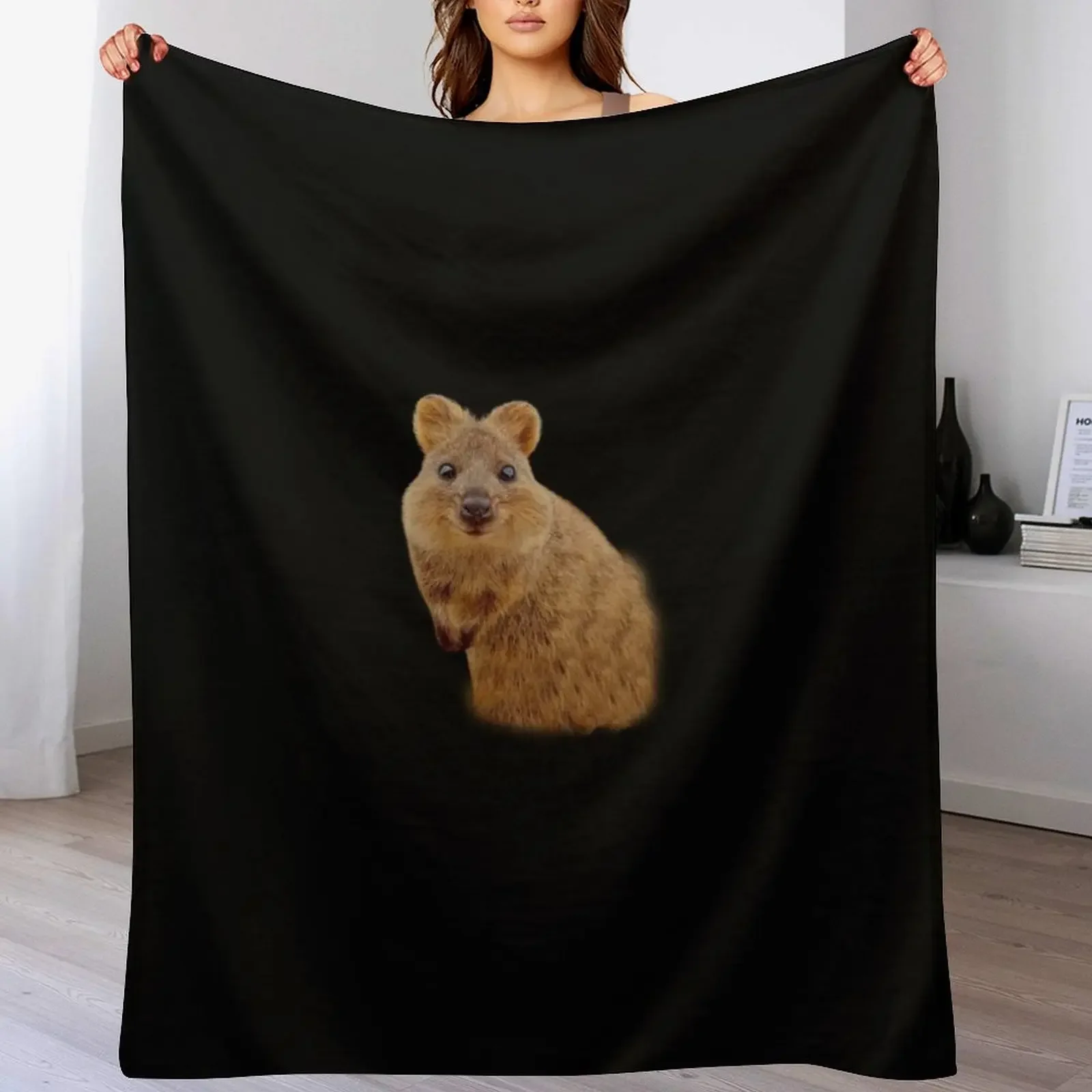 

quokka Throw Blanket Anti Shedding Soft Fuzzy Blanket for Home