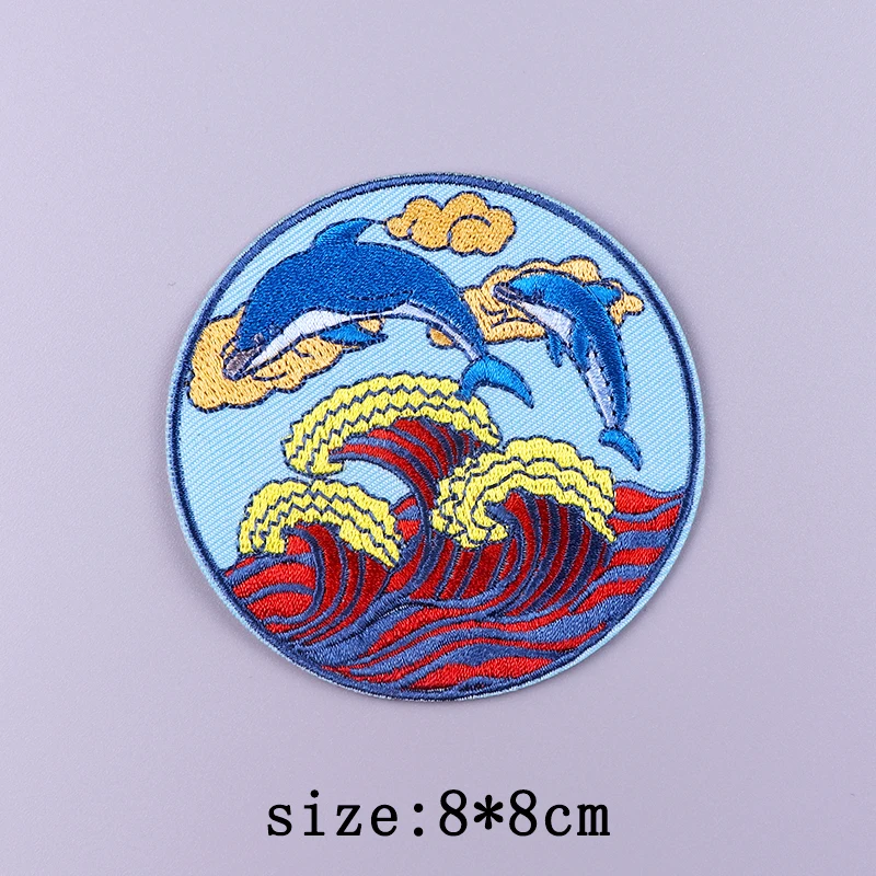 Van Gogh Stickerei Patches Für Kleidung Jesus Kreuz Patch Aufkleber DIY Eisen Auf Patches Für Kleidung Brief Punk Abzeichen Applique – Detail 5