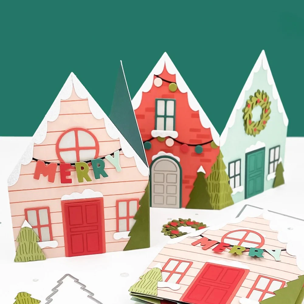 2025 جديد Yuletide لين ختم ويموت حزمة DIY بها بنفسك سكرابوكينغ الحرف صانع ألبوم صور قالب اليدوية الديكور