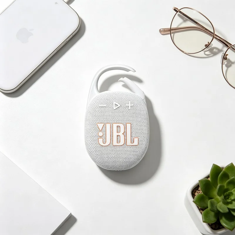 JBL CLIP5 Compact Clip On Music Speaker For Beach Shower Bike And Home