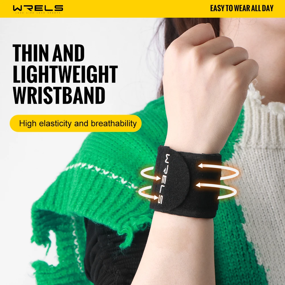 WRELS 1/2PCS Wristbands Ultralight Elastic Thin Breathable Compression Running Basketball Tennis Gym Badminton Support Men Women
