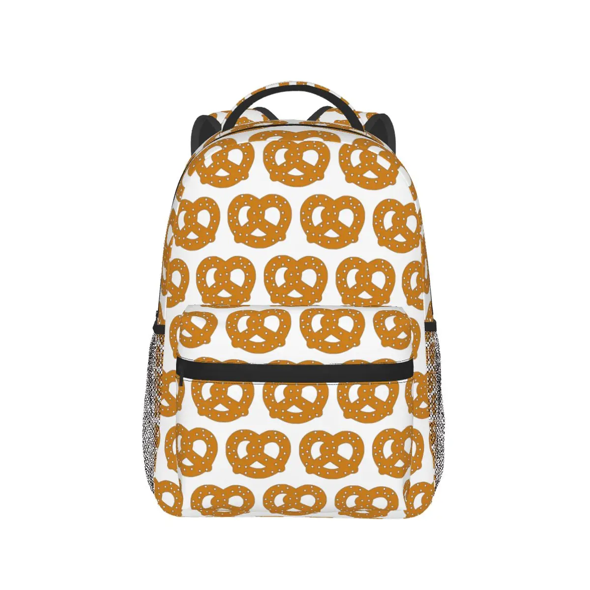 Mochilas Pretzel para meninos e meninas, mochilas escolares para estudantes, mochila para laptop dos desenhos animados, bolsa de ombro de grande capacidade