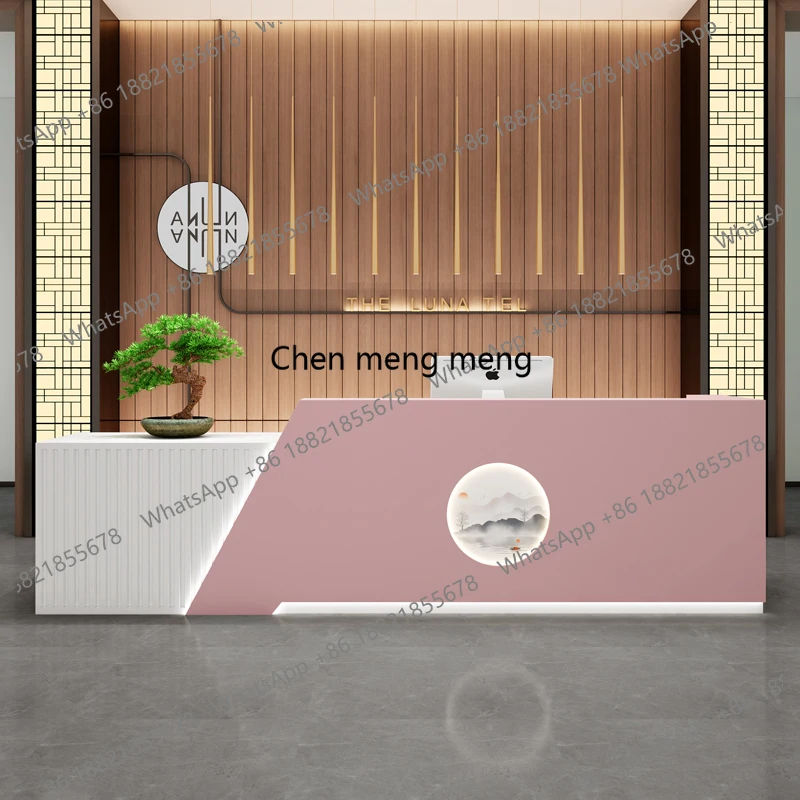 Counter Design Reception Desks Display Commericial Promotion Customer Reception Desks Business Salon Schreibtisch Furniture