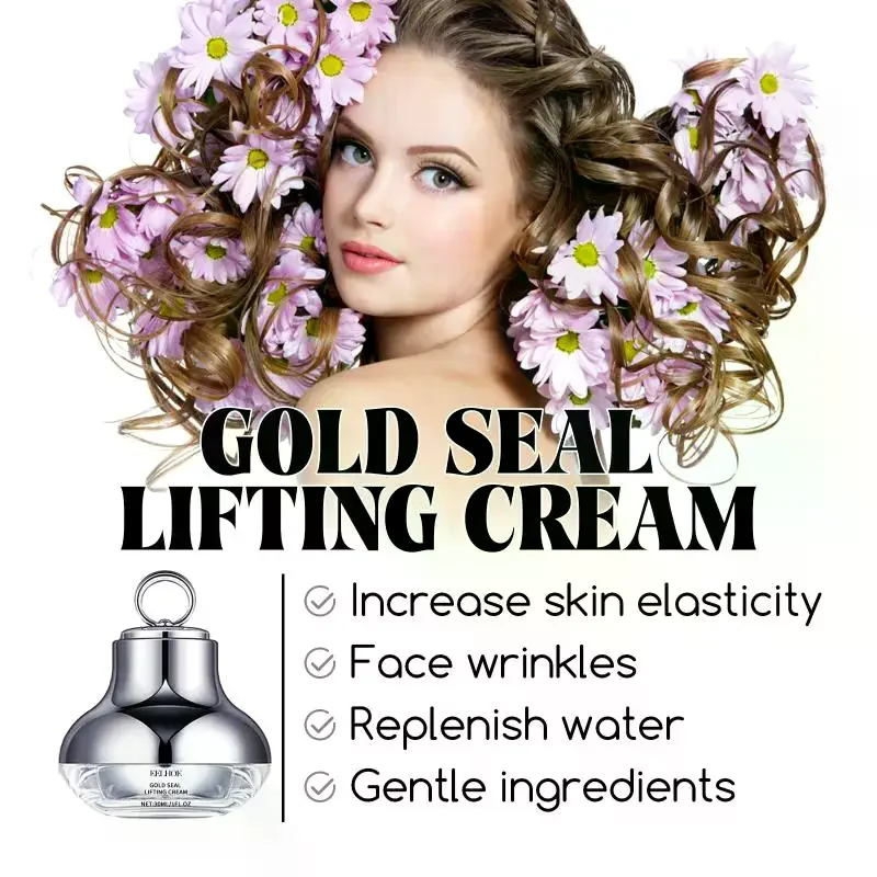 Elastic moisturizing face cream lifts, tightens, smoothes wrinkles, tightens skin barrier, and increases moisturizing