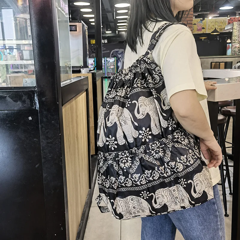 

Versatile Nylon Tying Pocket Backpack for Women Outdoor Sports Bag Mommy Bag Large Capacity Backpack Lightweight Travel Bag