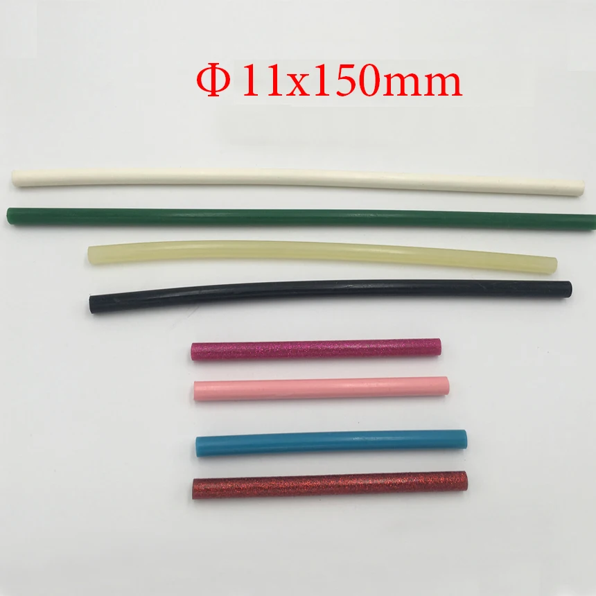 11mm 11x150mm 11*150mm Glitter Golden Silver EVA Repair DIY Art Craft Gun Hot Melt Glue Adhesive Stick