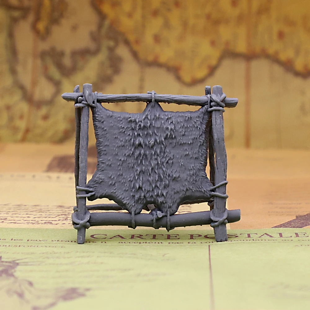 Tanning Rack Terrain Scenery Unpainted Resin Miniature Tabletop RPG Wargaming Prop