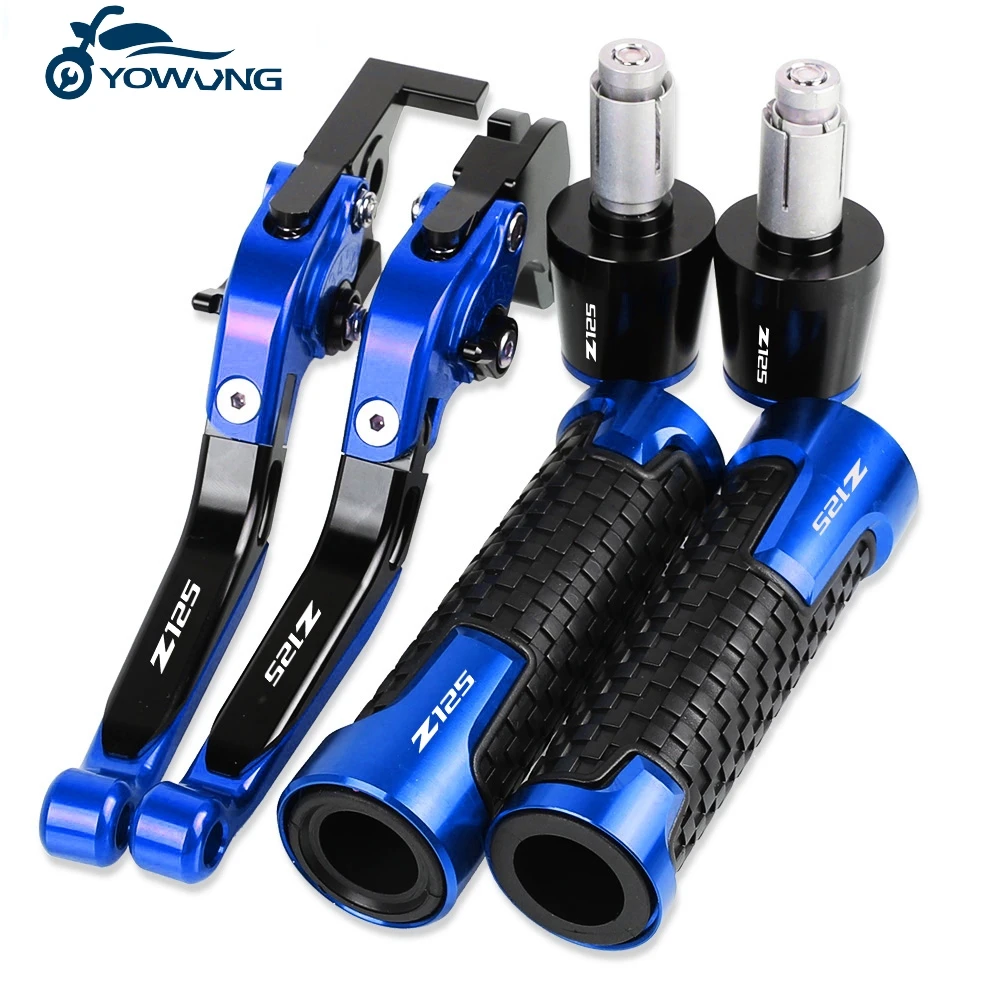 For YAMAHA YZ125 1994 1995 YZ 125 Motorcycle Aluminum Adjustable Brake Clutch Levers Handlebar Hand Grips ends