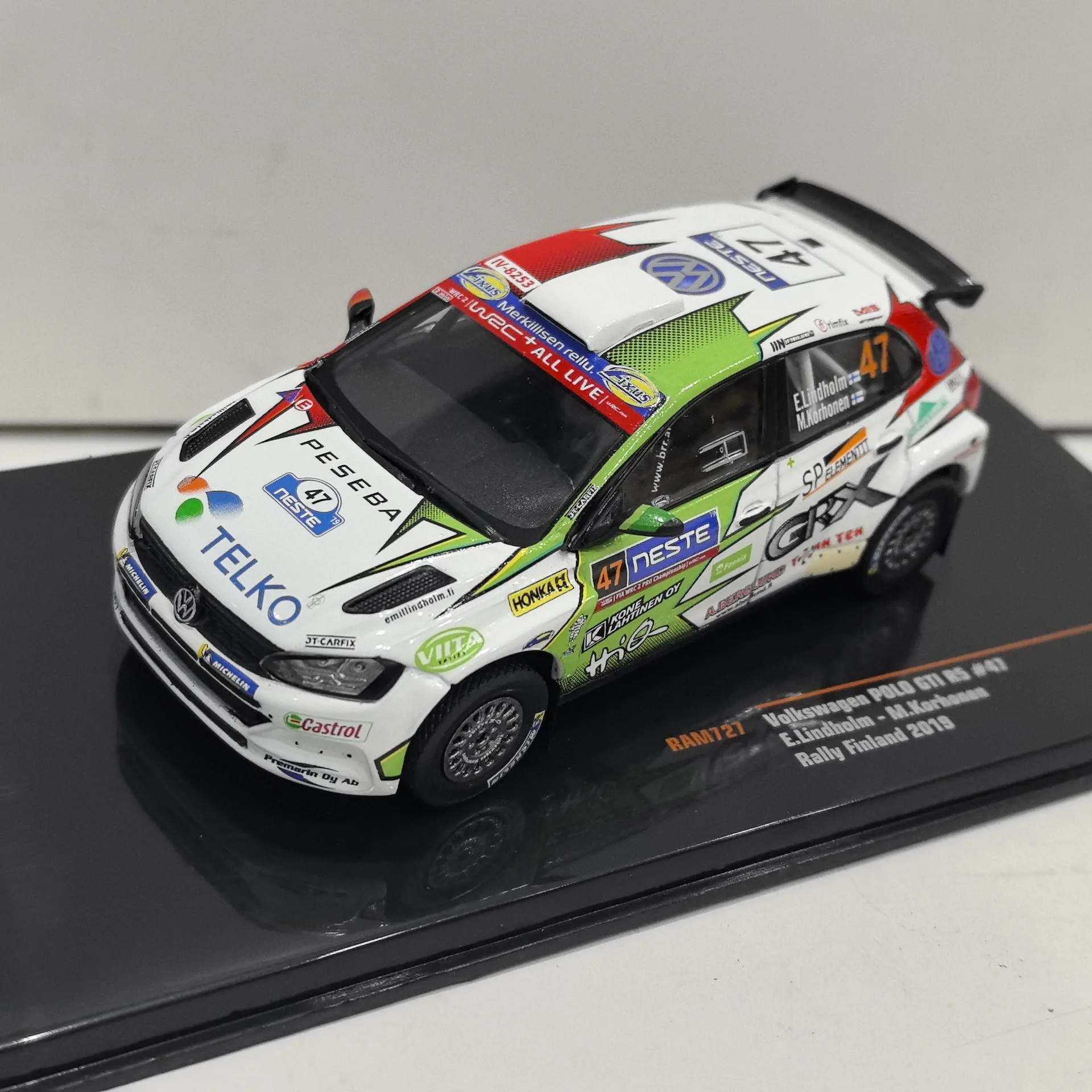 

Diecast IXO 1:43 Scale VW POLO GTI R5 #47 2019 VW Racing Alloy Car Model Collectible Toy Gift Souvenir Display Ornament