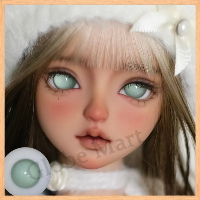 

For Bjd Green Pupilless Glass Eyes Versatile For 3/4/6/8 Sd Dolls 12-18mm In Stock Free Shipping