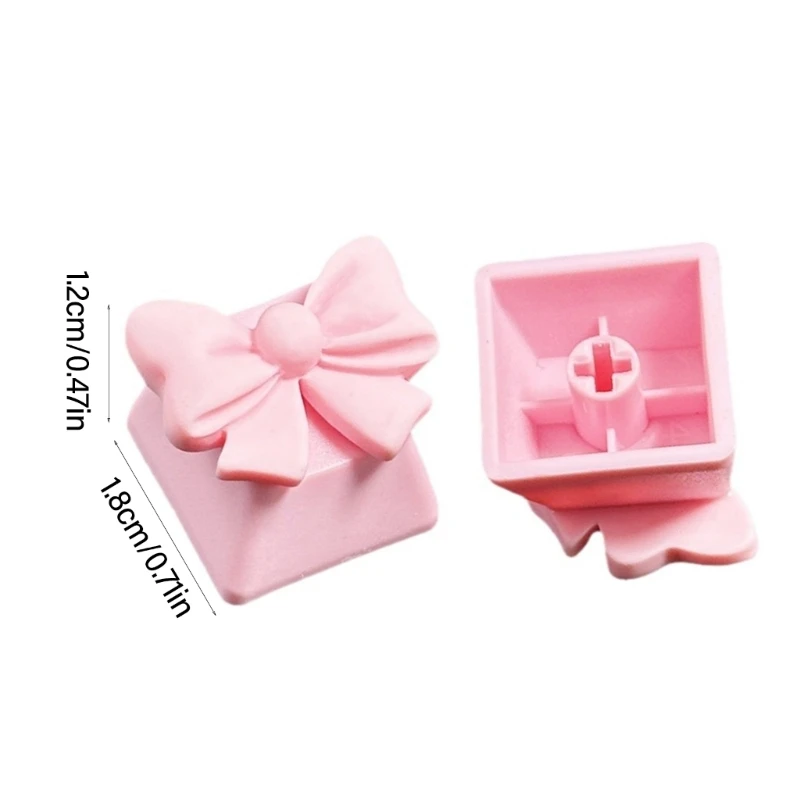 Harzschlüsselcaps Bowknot 3D Keycap Customized Creass Crosses axises Keyboard Keycap F19E