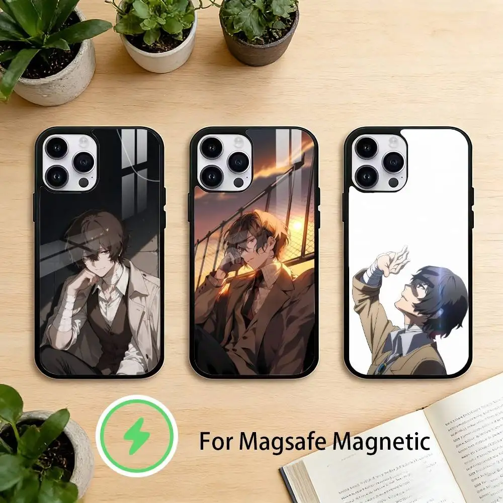 

anime B-bungo stray D-dogs dazai osamu Phone Case For iPhone 17/16/15/14/13/12/Plus/Pro/Max for Magnetic Wireless Charging