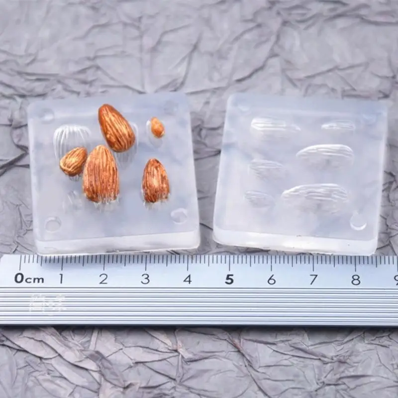 41XB Stereo Apricot Kernel Ornament Decoration Mold for Resin Casting Jewelry Making