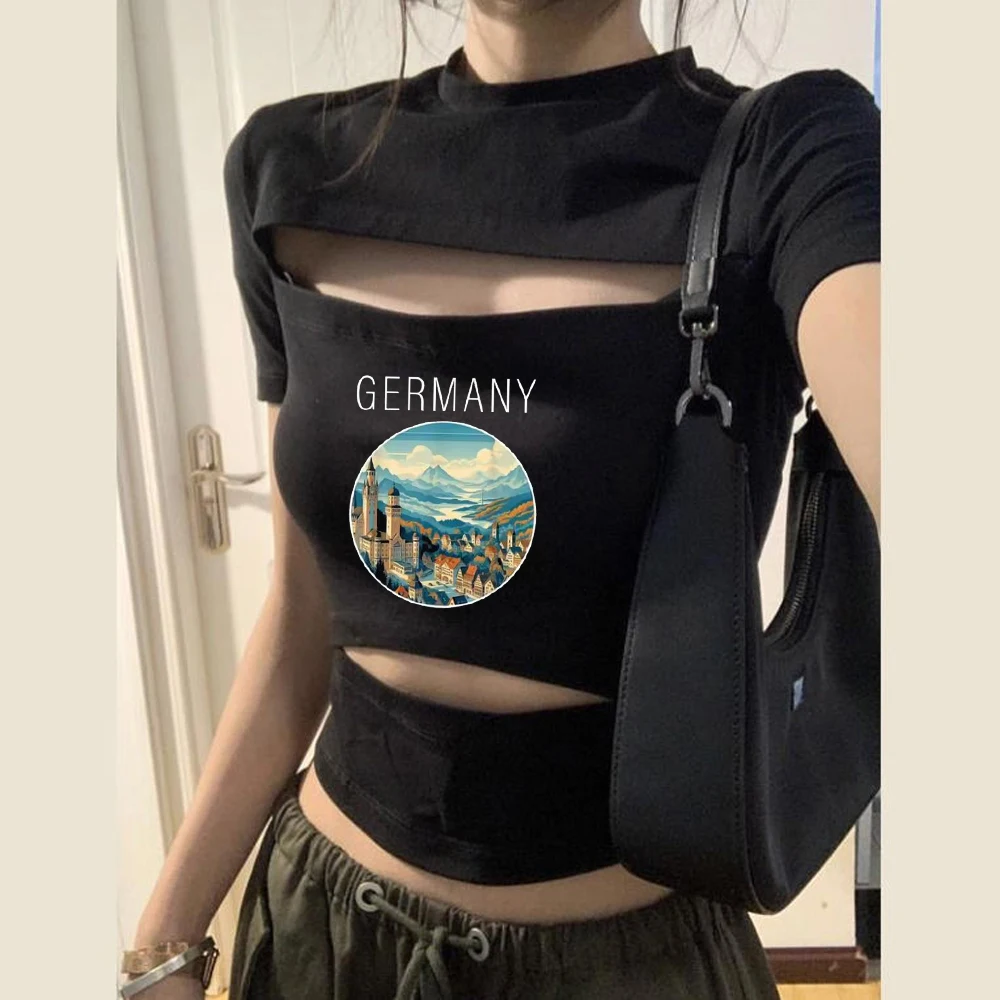 Germany cropped top teen gothic cheap 2000s manga baddie t shirt dollette jojifuku clearance sales y2k graphic