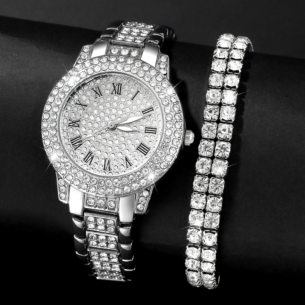 2Pcs Women's Fashion Retro Exquisite Watch Set, For Daily Wear & Formal Occasions, Christmas, Halloween, Thanksgiving.