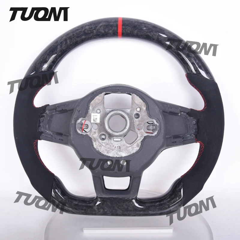 Customized Car Forged Carbon Steering Wheel For Volkswagen VW Golf 7 Mk7 Touran Up New Polo Jetta Passat B8 Tiguan