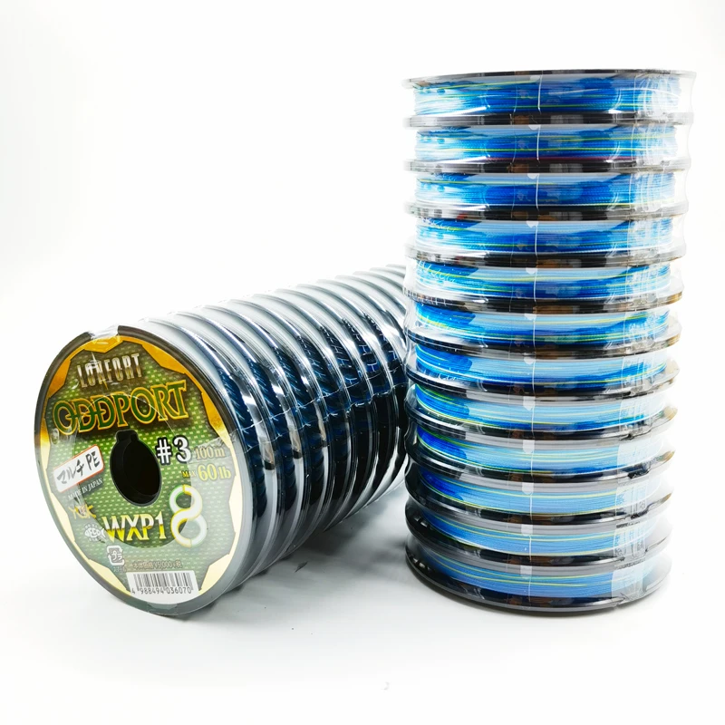 Original YGK X-BRAID ODDPORT WXP1 X8 PE Fishing Line 100m-1200m Japan Fishing Line 25LB 35LB 60LB 80LB 100LB 180LB