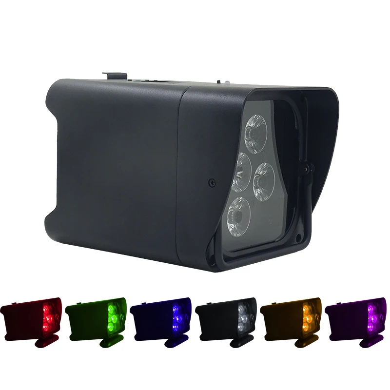 6x18w Battery Light RGBWAUV Wireless Par Light Remote Control Wifi Control Stage Light Wedding Ambient Light