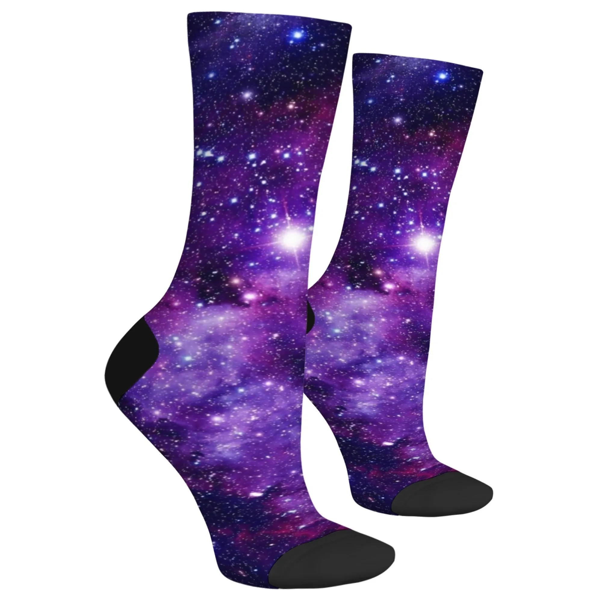 Dreamy universe starry sky socks novelty funny happy men's socks Harajuku retro fashion comfortable casual hip-hop socks gift