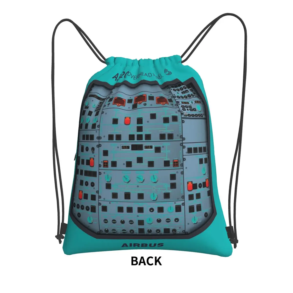 AIRBUS A320 OVERHEAD PANEL Backpacks Fashion Drawstring Bags Storage Bag Book Bags for Travel Students